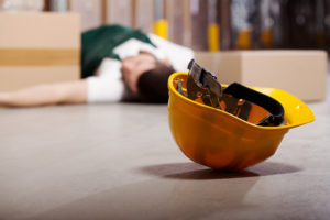 injured worker on floor